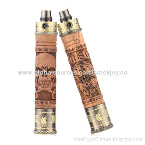 Smokjoy Variable Adjustable N-fire 2 E Cigarettes, Unique in the Market, Made of Wooden Material